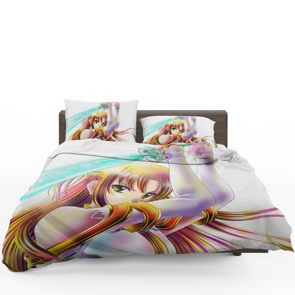 Sword Art Anime Girl Bedding Set - Custom Bedding Set