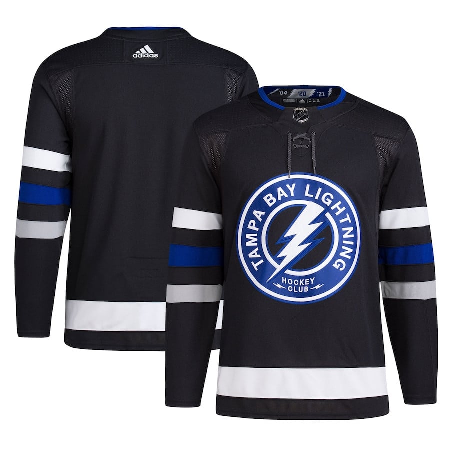Tampa Bay Lightning Alternate Primegreen Men Hockey Jersey - Black - JS131 