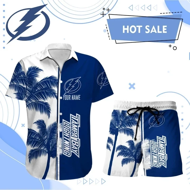 Tampa Bay Lightning Hawaiian Shirt And Set - Customized - JS871 