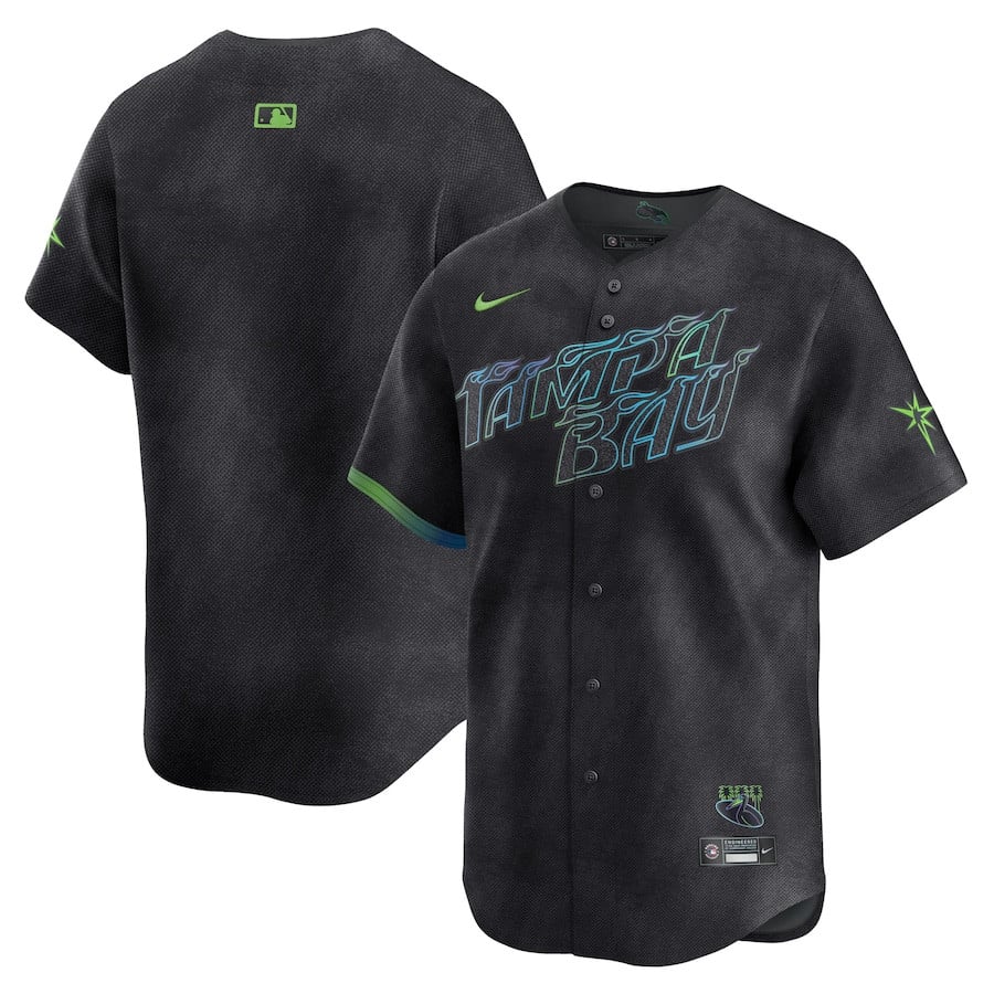 Tampa Bay Rays 2024 City Connect Limited Men Jersey - Charcoal - JS769 