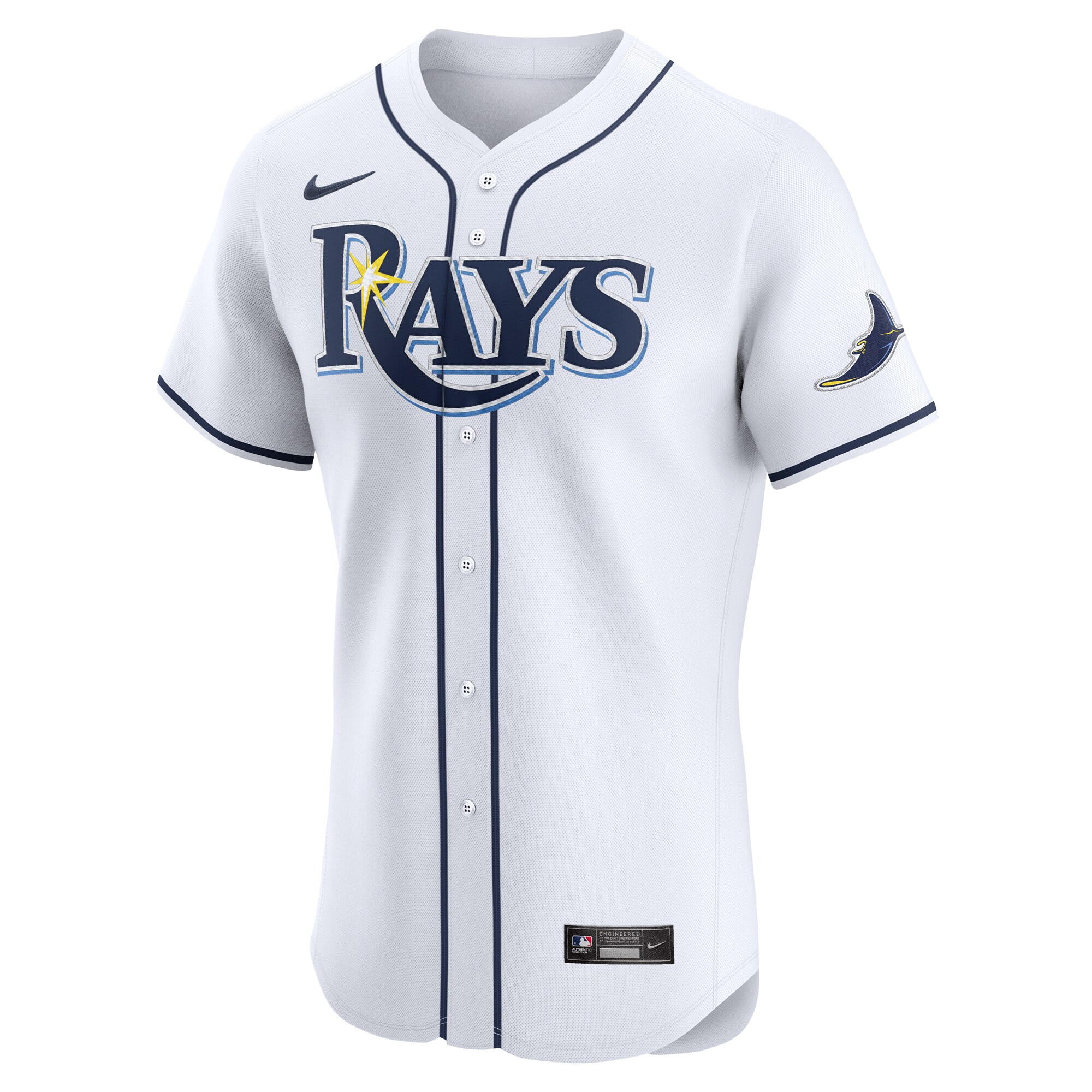 Alternative view of Tampa Bay Rays Home Elite Pick-a-player Retired Roster Jersey - White