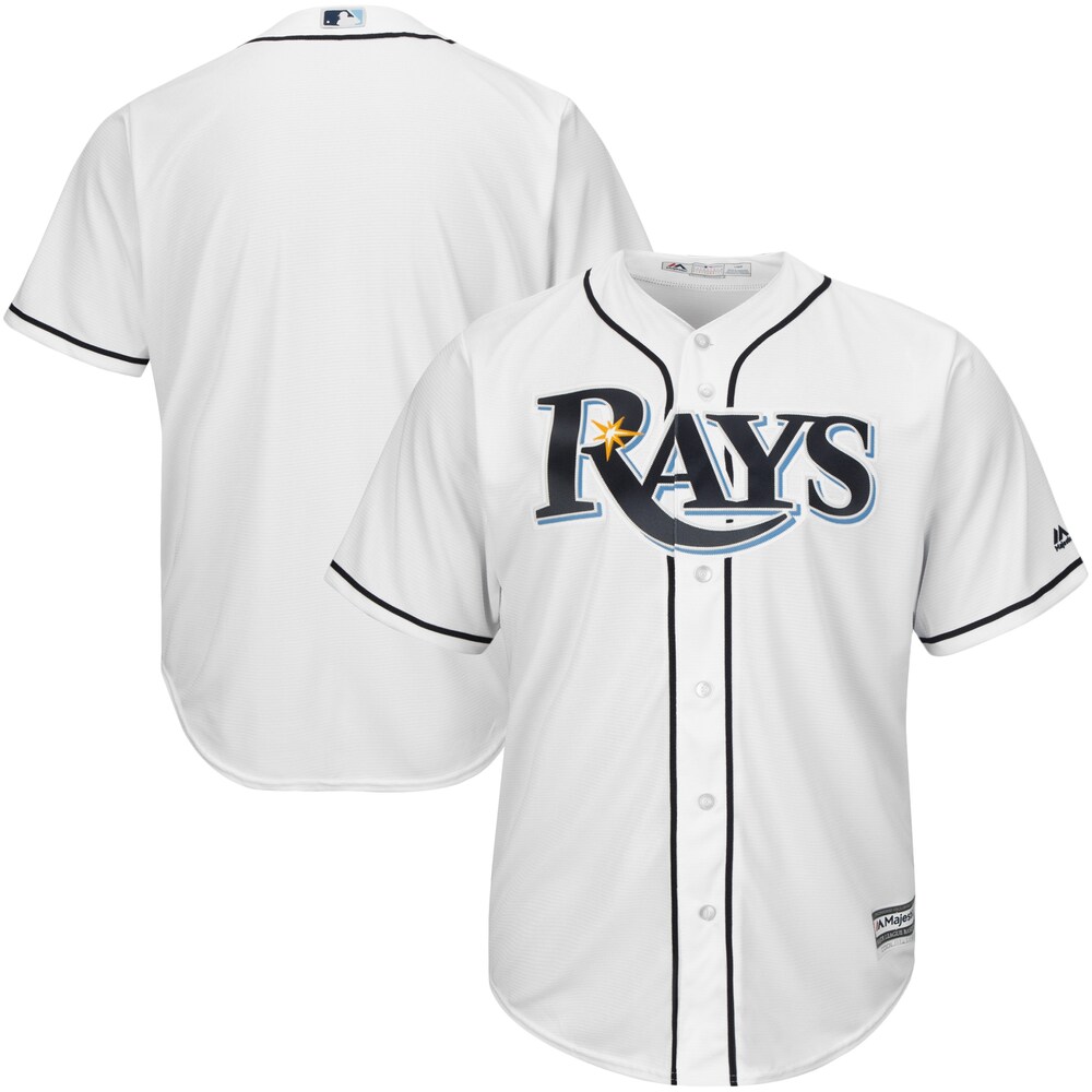 Tampa Bay Rays Majestic Official Cool Base Baseball Jersey - White