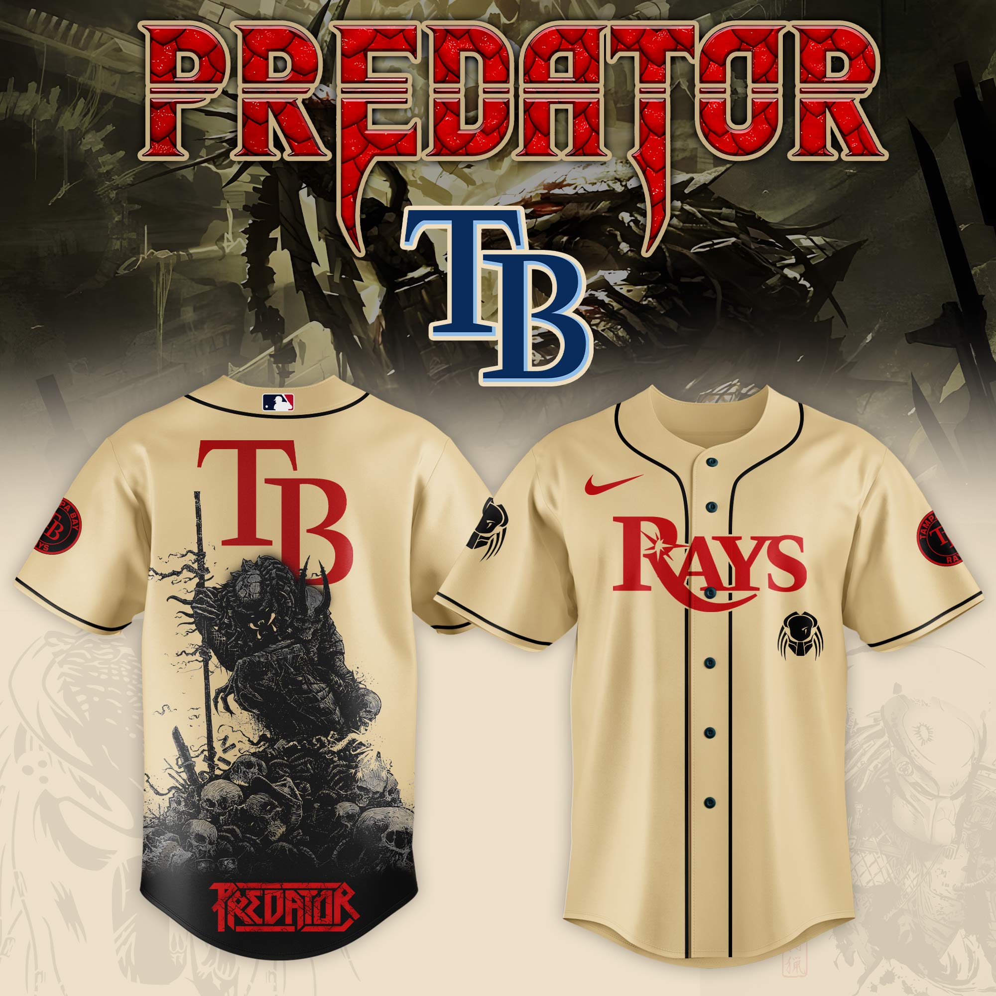 Tampa Bay Rays Mlb X Predator Custom Baseball Jersey