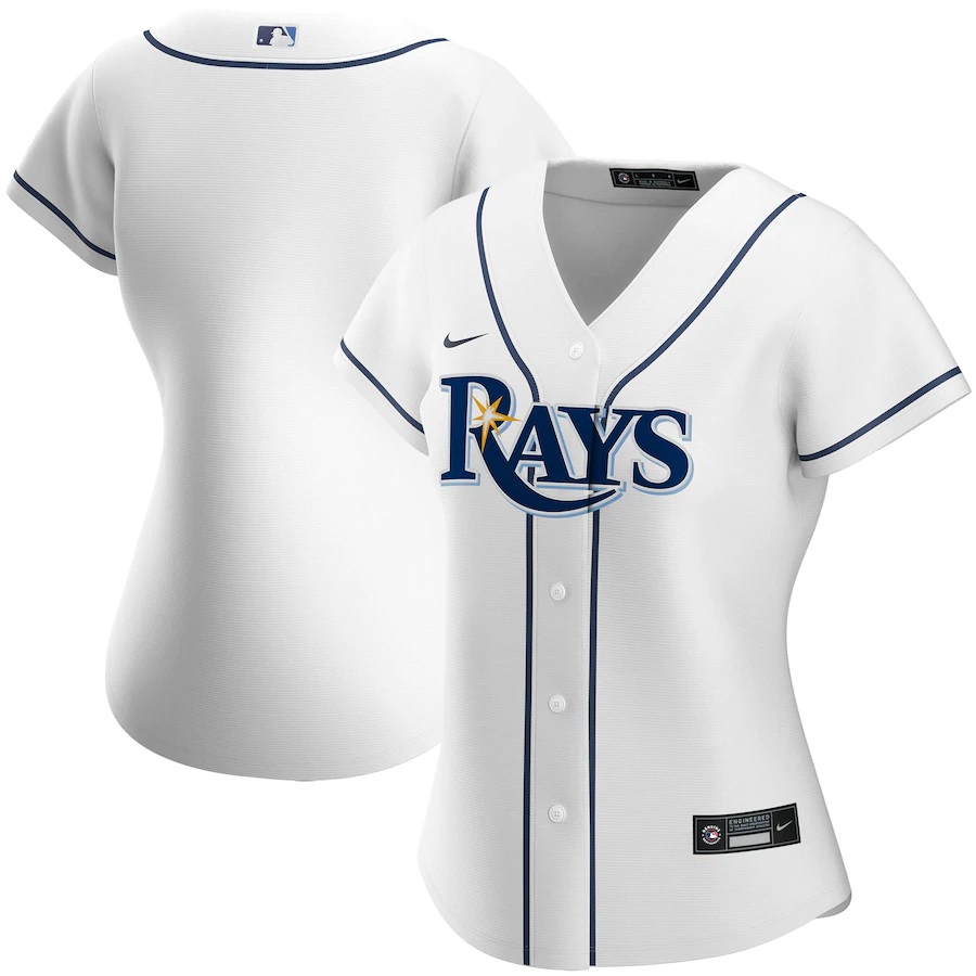 Tampa Bay Rays Women's Home 2020 Replica Team Baseball Jersey ÃƒÂ¢Ã¢â€šÂ¬Ã¢â‚¬Å“ White