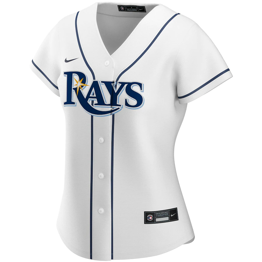 Alternative view of Tampa Bay Rays Women's Home 2020 Replica Team Baseball Jersey ÃƒÂ¢Ã¢â€šÂ¬Ã¢â‚¬Å“ White