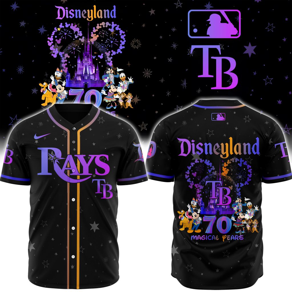 Tampa Bay Rays X Disneyland 70 Magical Years Custom Baseball Jersey