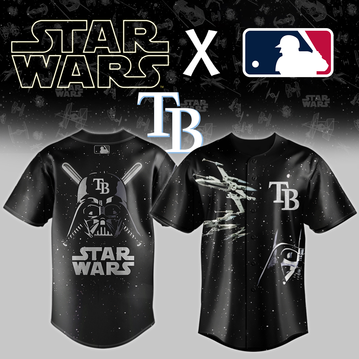 Tampa Bay Rays X Star Wars Custom Baseball Jersey
