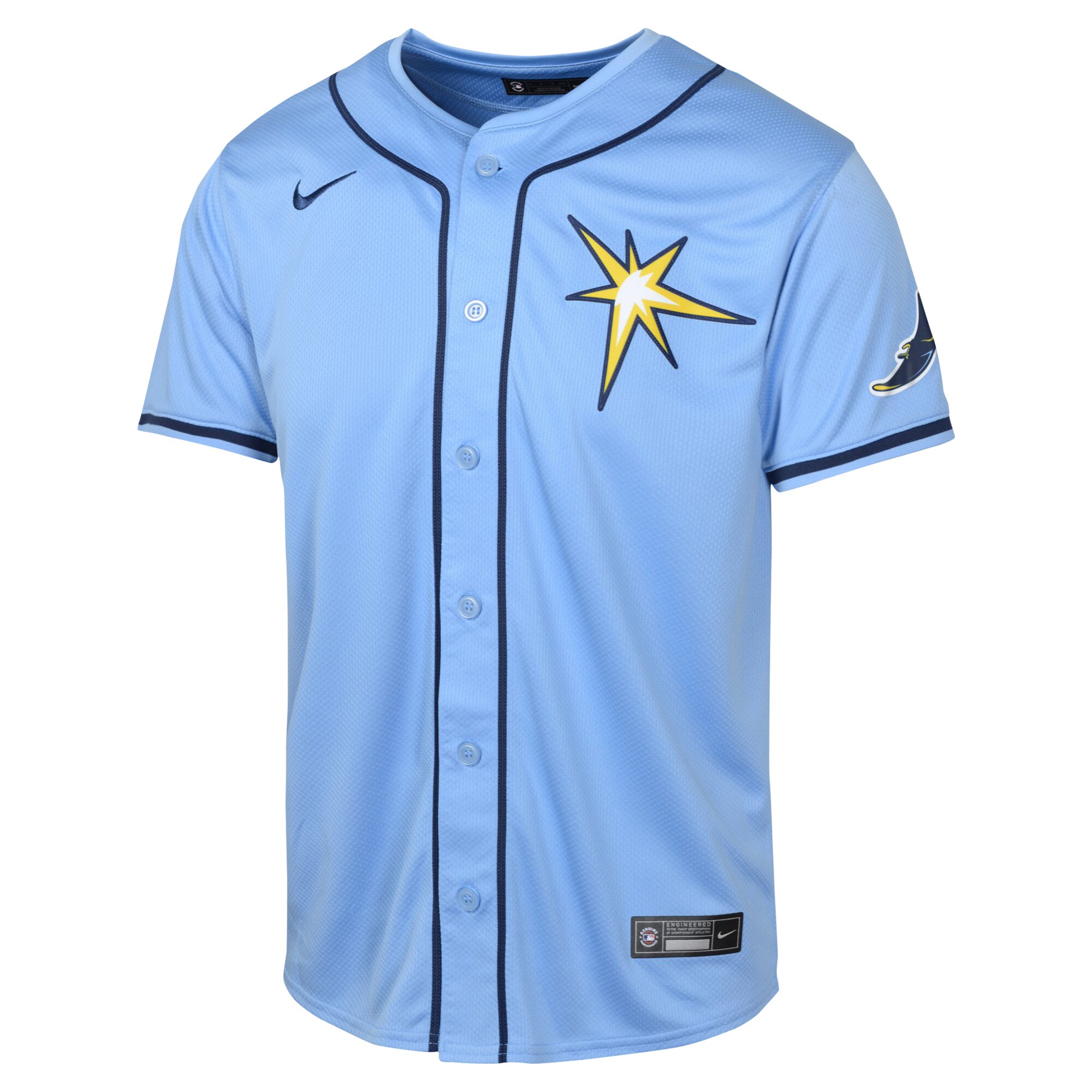 Alternative view of Tampa Bay Rays Youth Alternate Limited Baseball Jersey - Light Blue