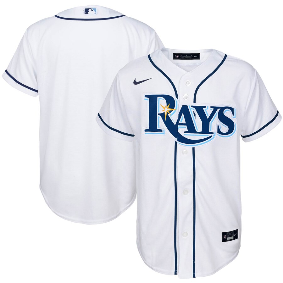 Tampa Bay Rays Youth Home 2020 Replica Team Baseball Jersey - White
