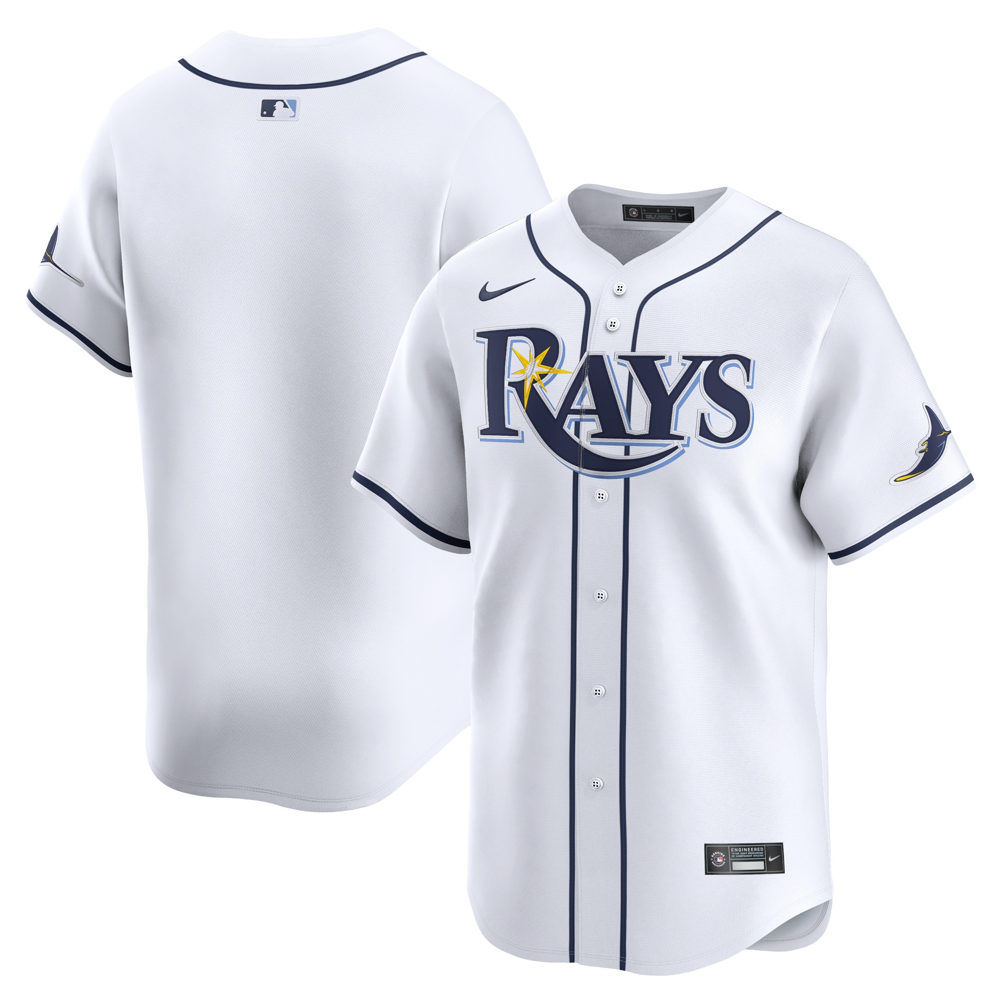Tampa Bay Rays Youth Home Limited Baseball Jersey - White