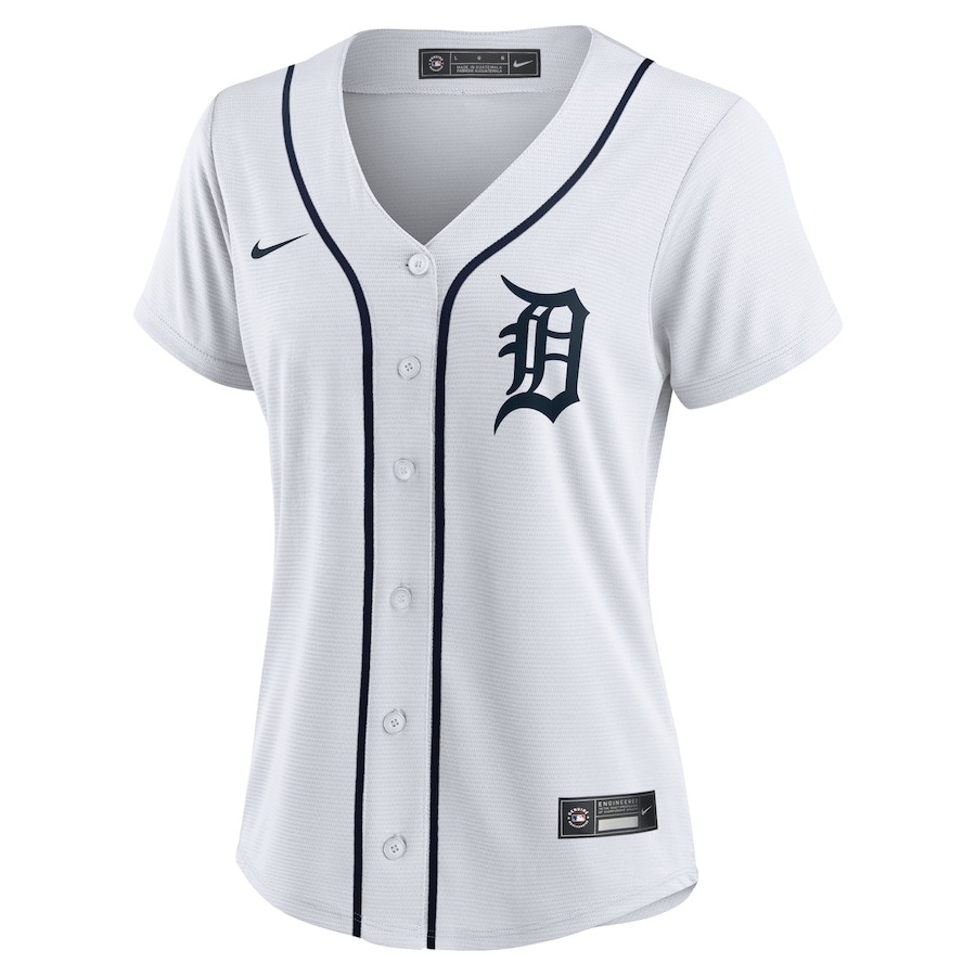 Alternative view of Tarik Skubal 29 Detroit Tigers Home Women's Player Baseball Jersey - White