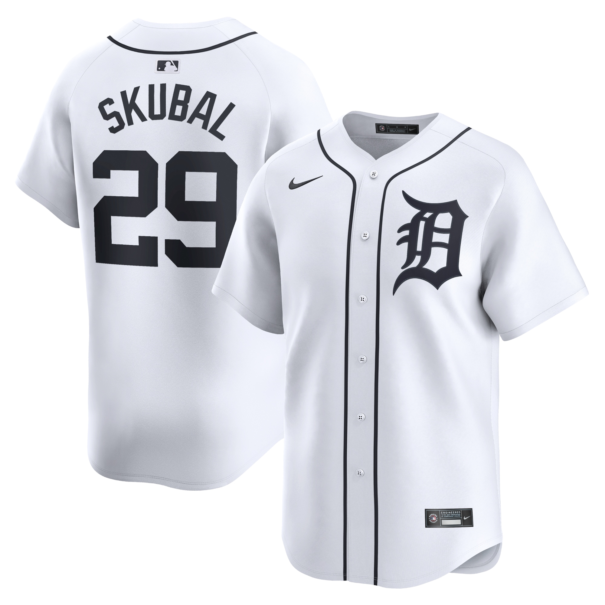 Tarik Skubal Detroit Tigers Home Limited Player Baseball Jersey - White