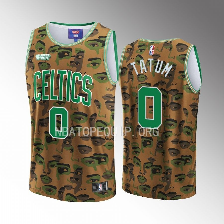 Tatum 0 Boston Celtics NBA & KidSuper Studios Unisex Hometown Basketball Jersey - JS687