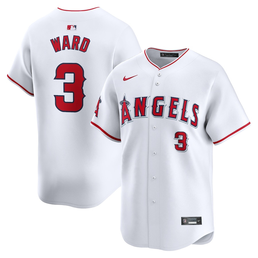 Taylor Ward 3 Los Angeles Angels Home Limited Men Baseball Jersey - White 