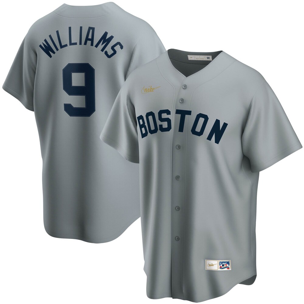 Ted Williams Boston Red Sox Road Cooperstown Collection Player Baseball Jersey - Gray