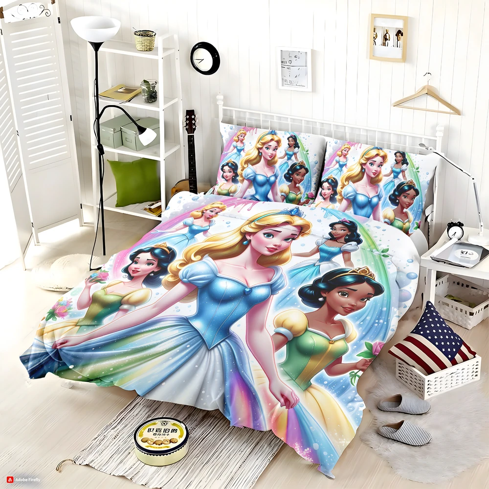 Teen Girls Polyester Bedding Set - Custom Bedding Set