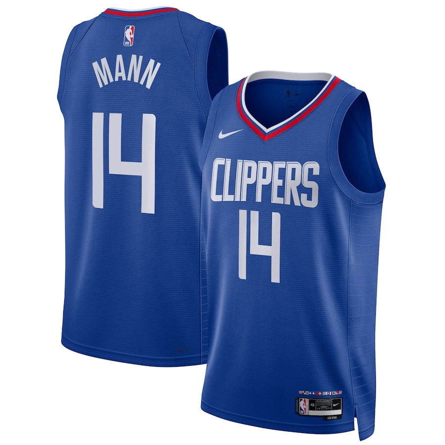 Terance Mann 14 Los Angeles Clippers Unisex Swingman Basketball Jersey - Icon Edition - Blue - JS615 