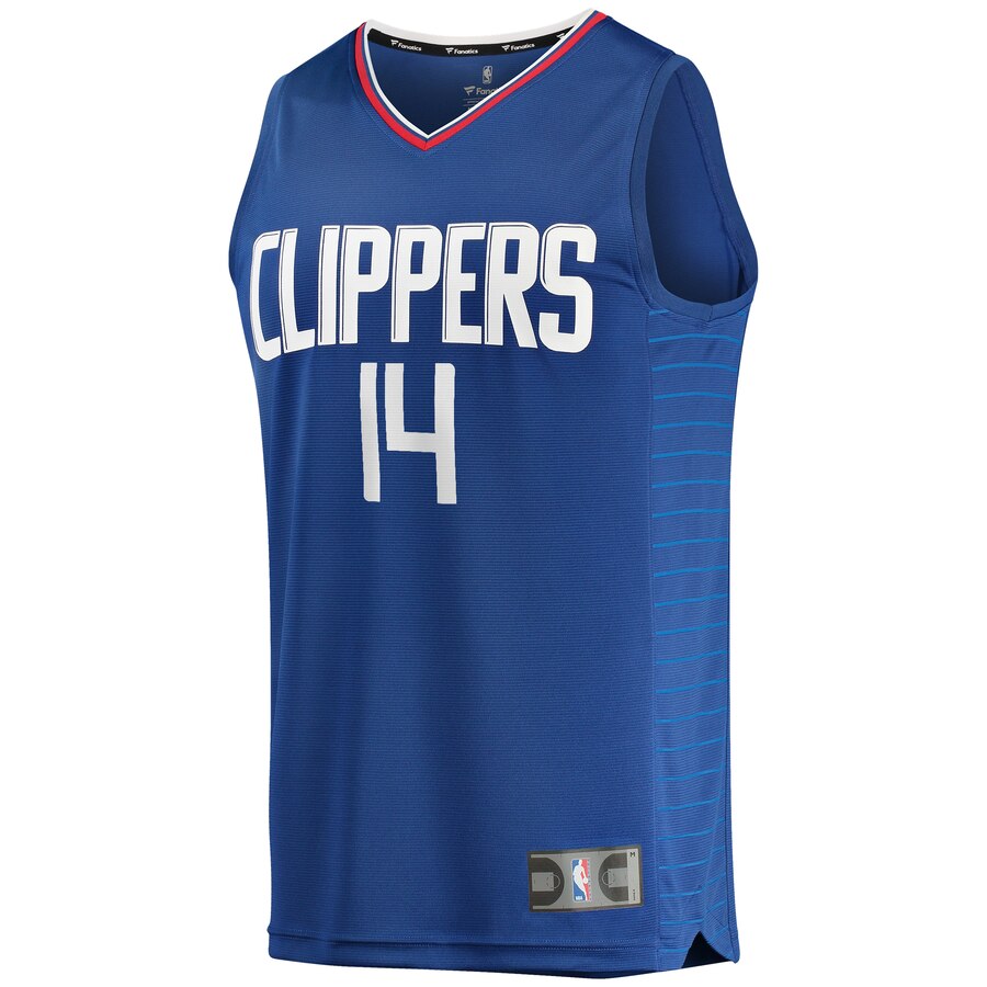 Alternative view of Terance Mann La Clippers Fanatics Branded Fast Break Replica Basketball Jersey Royal - Icon Edition