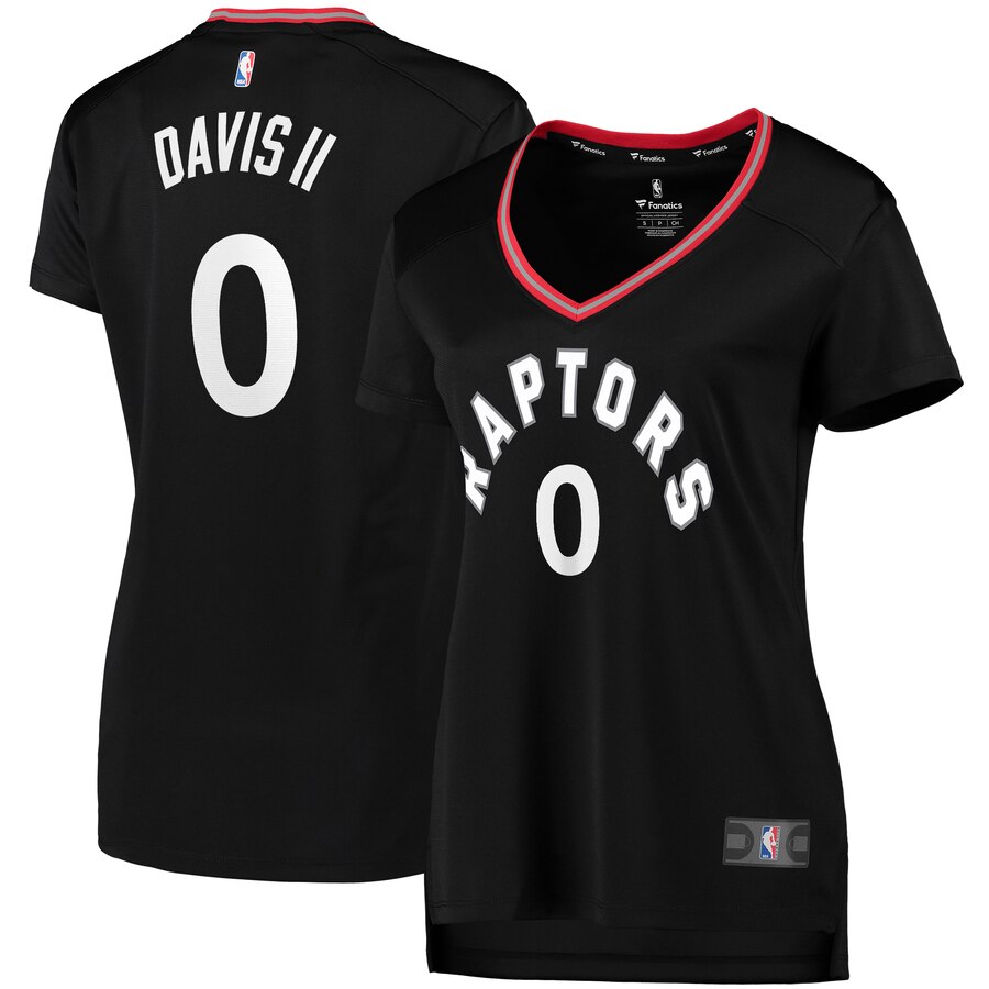 Terence Davis Ii Toronto Raptors Fanatics Branded Women's Fast Break Replica Basketball Jersey Black - Statement Edition