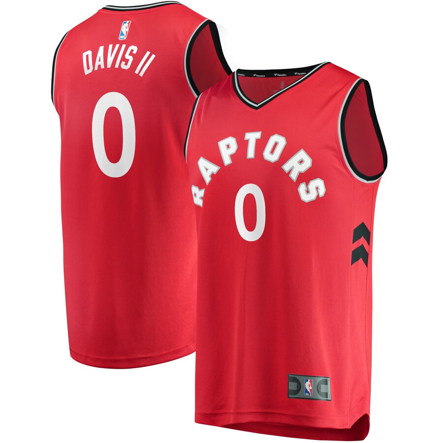 Terence Davis Ii Toronto Raptors Fanatics Branded Youth Fast Break Replica Basketball Jersey - Icon Edition - Red