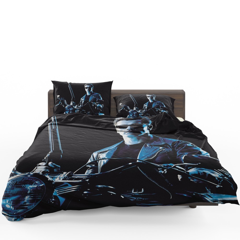 Terminator 2 Judgment Day Movie Arnold Schwarzenegger Bedding Set - Custom Bedding Set