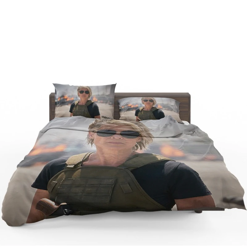 Terminator Dark Fate Movie Sarah Connor Bedding Set - Custom Bedding Set