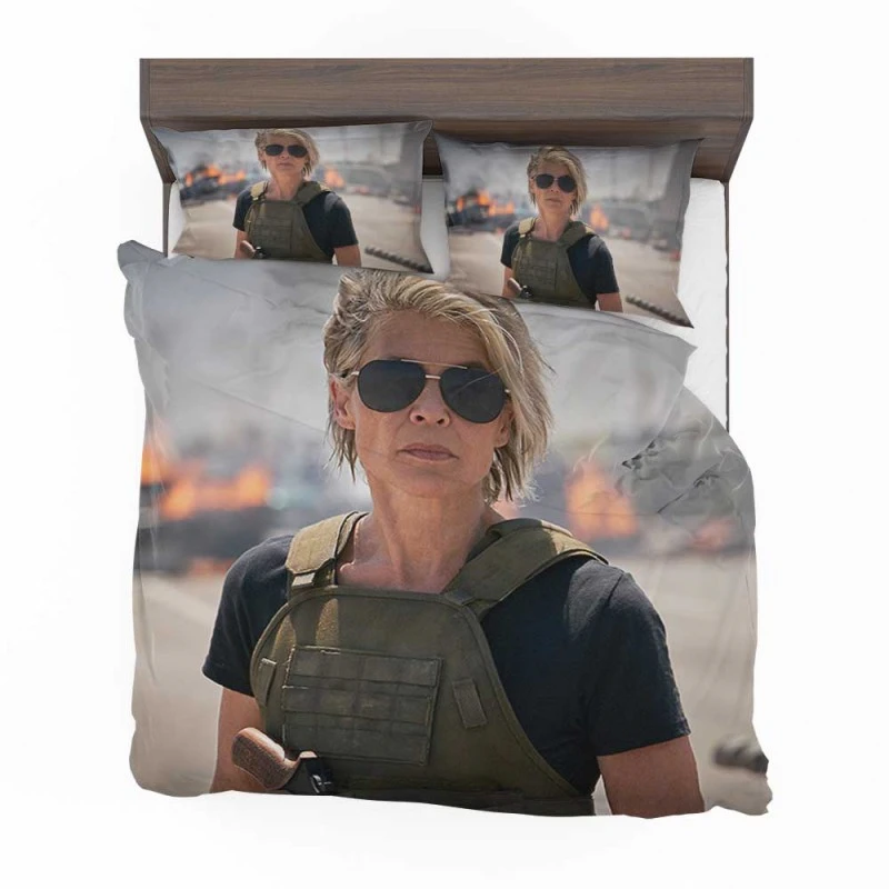 Alternative view of Terminator Dark Fate Movie Sarah Connor Bedding Set - Custom Bedding Set