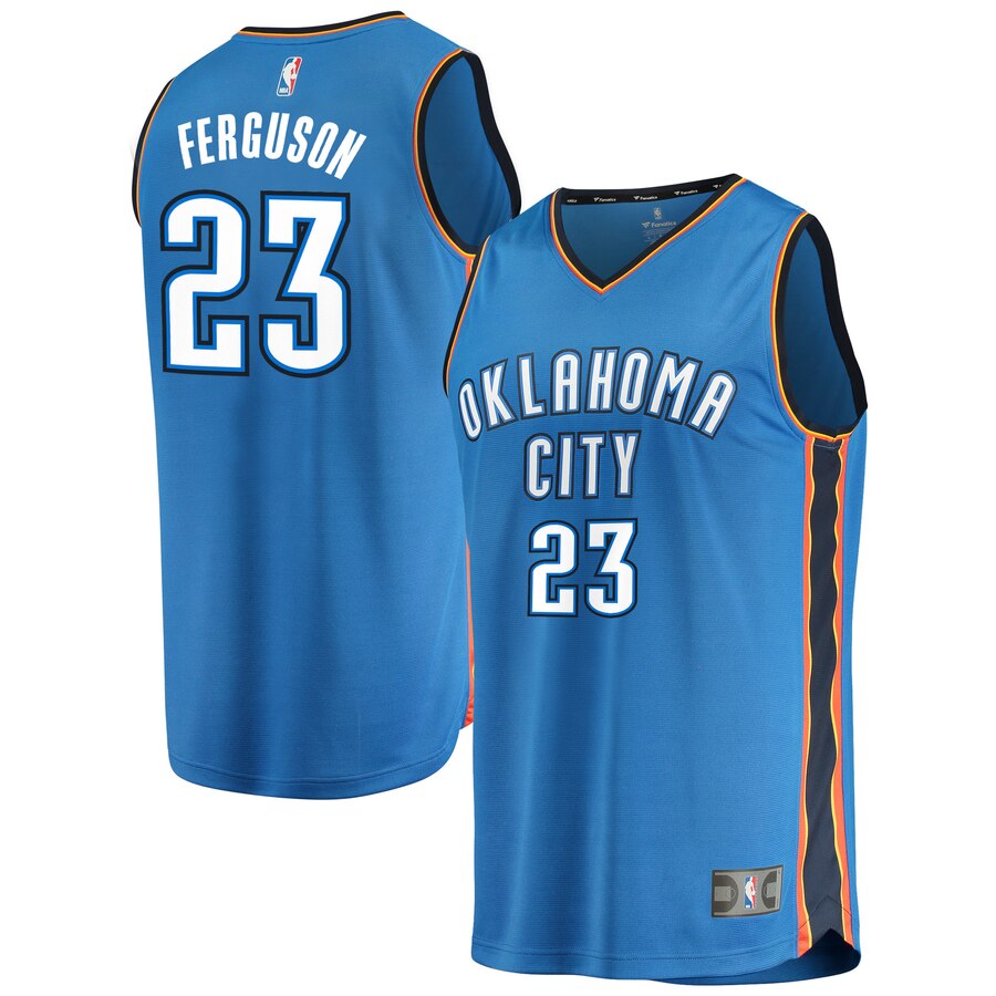 Terrance Ferguson Oklahoma City Thunder Fanatics Branded Fast Break Team Player Basketball Jersey Blue - Icon Edition