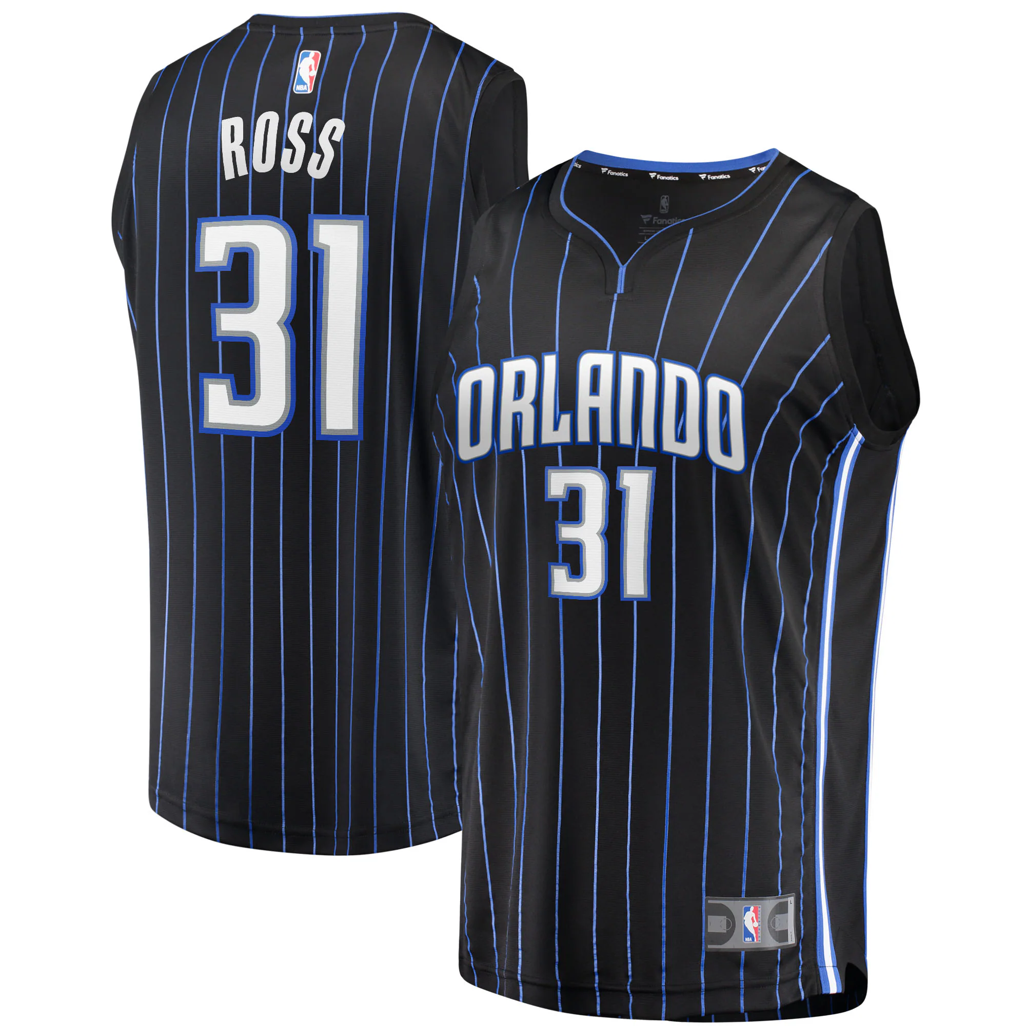Terrence Ross Orlando Magic Fanatics Branded 2021/22 Fast Break Replica Basketball Jersey - Icon Edition - Black