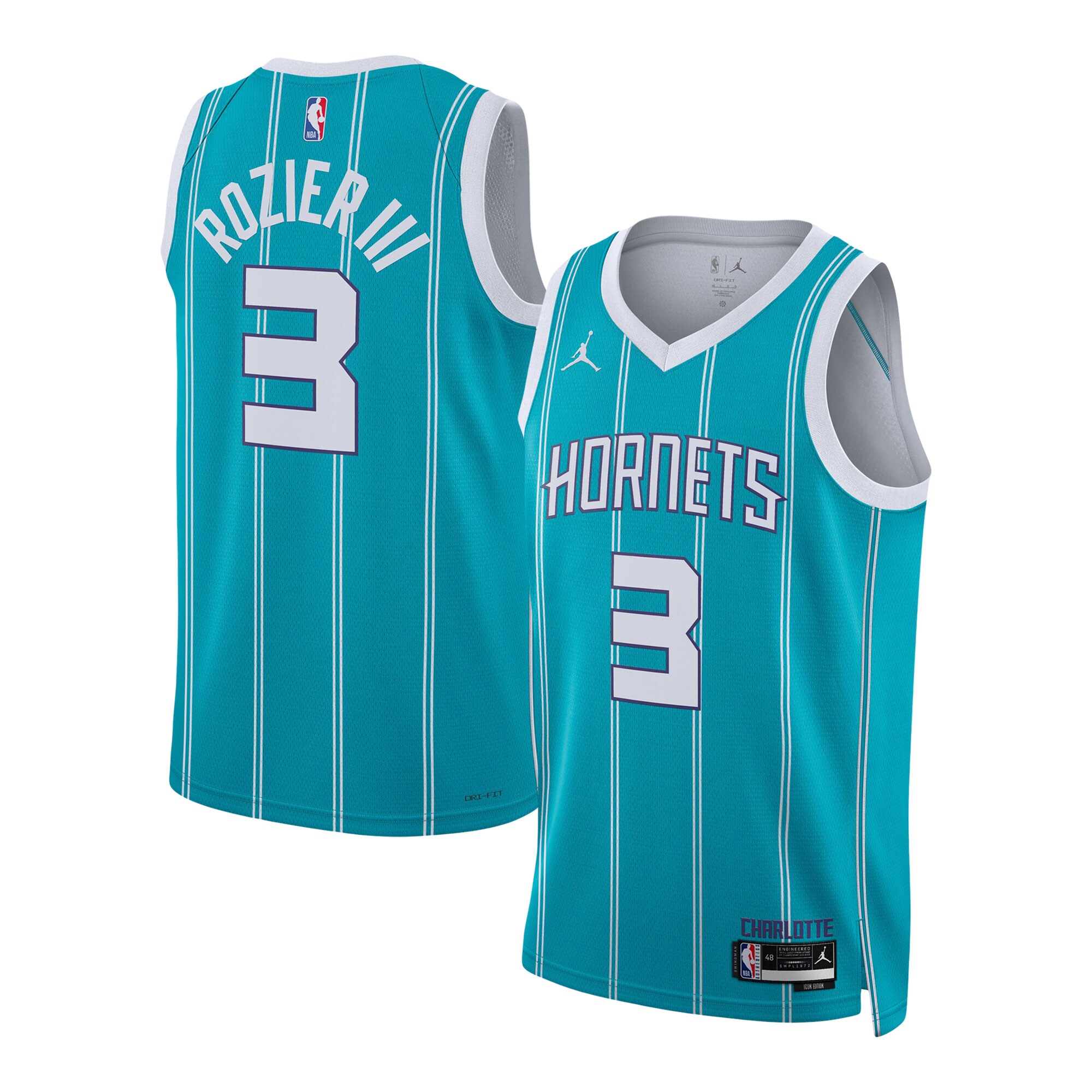 Terry Rozier Charlotte Hornets Jordan Brand Unisex Swingman Basketball Jersey - Icon Edition - Teal