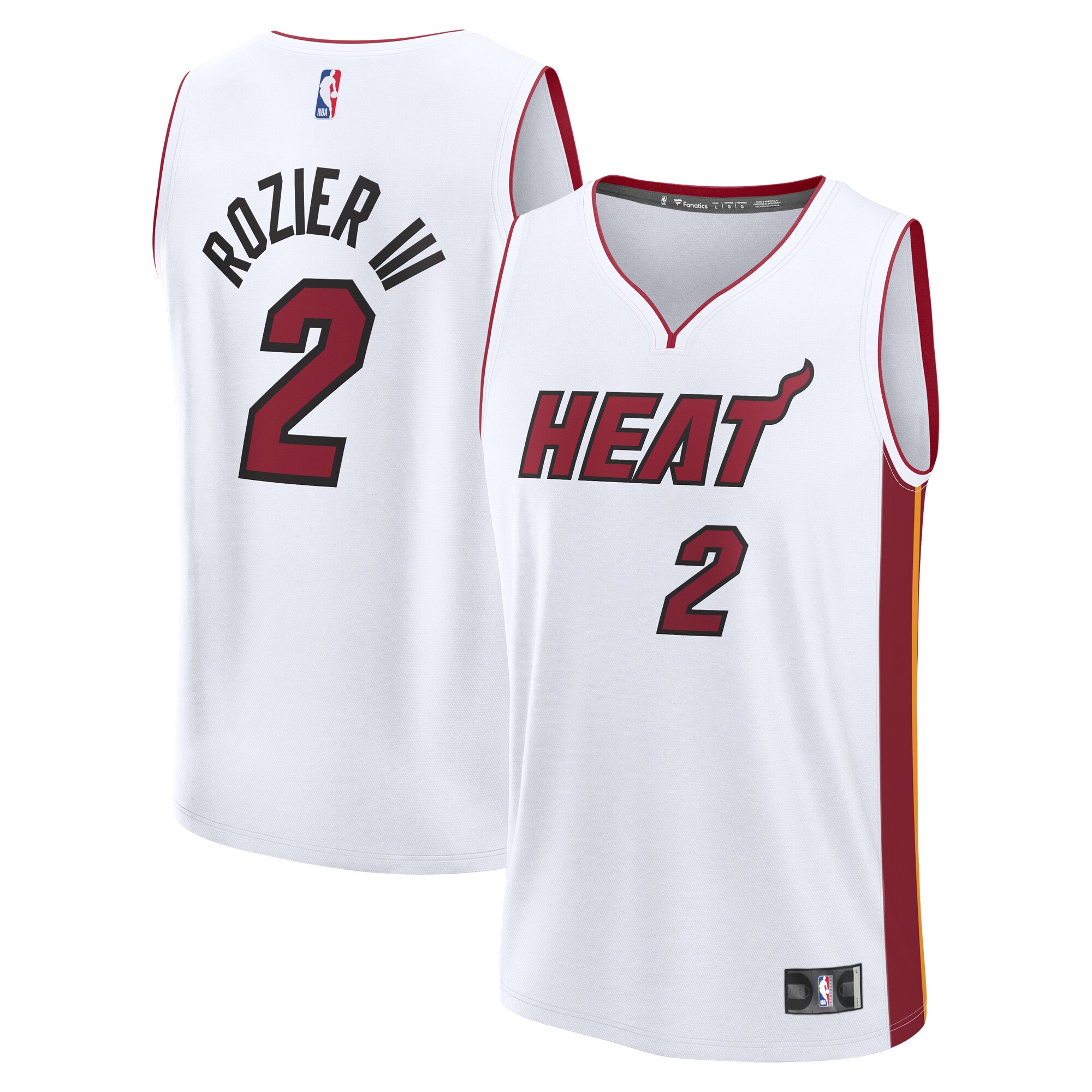 Terry Rozier Miami Heat Fanatics Fast Break Player Basketball Jersey - Association Edition - White