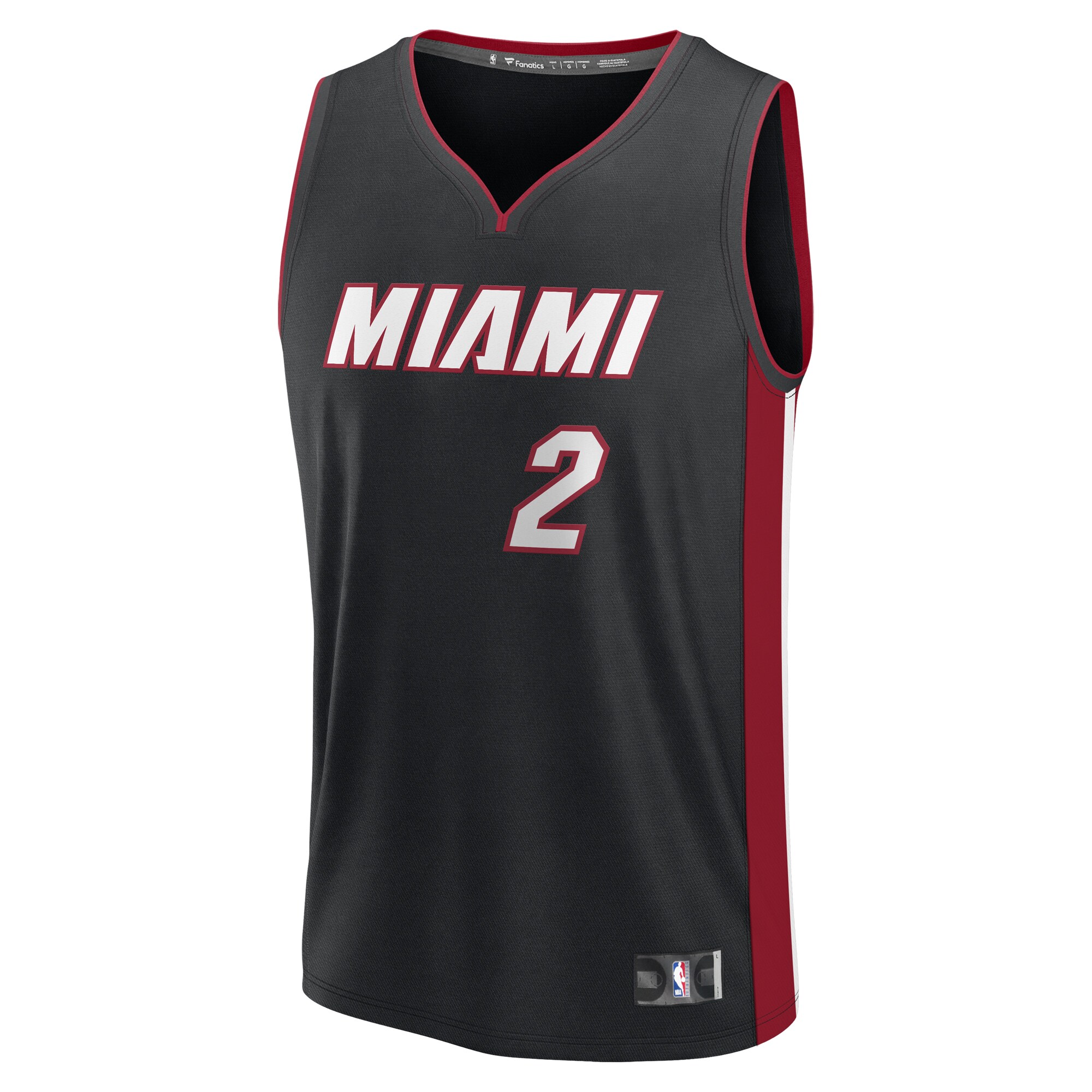 Alternative view of Terry Rozier Miami Heat Fanatics Fast Break Player Basketball Jersey - Icon Edition - Black