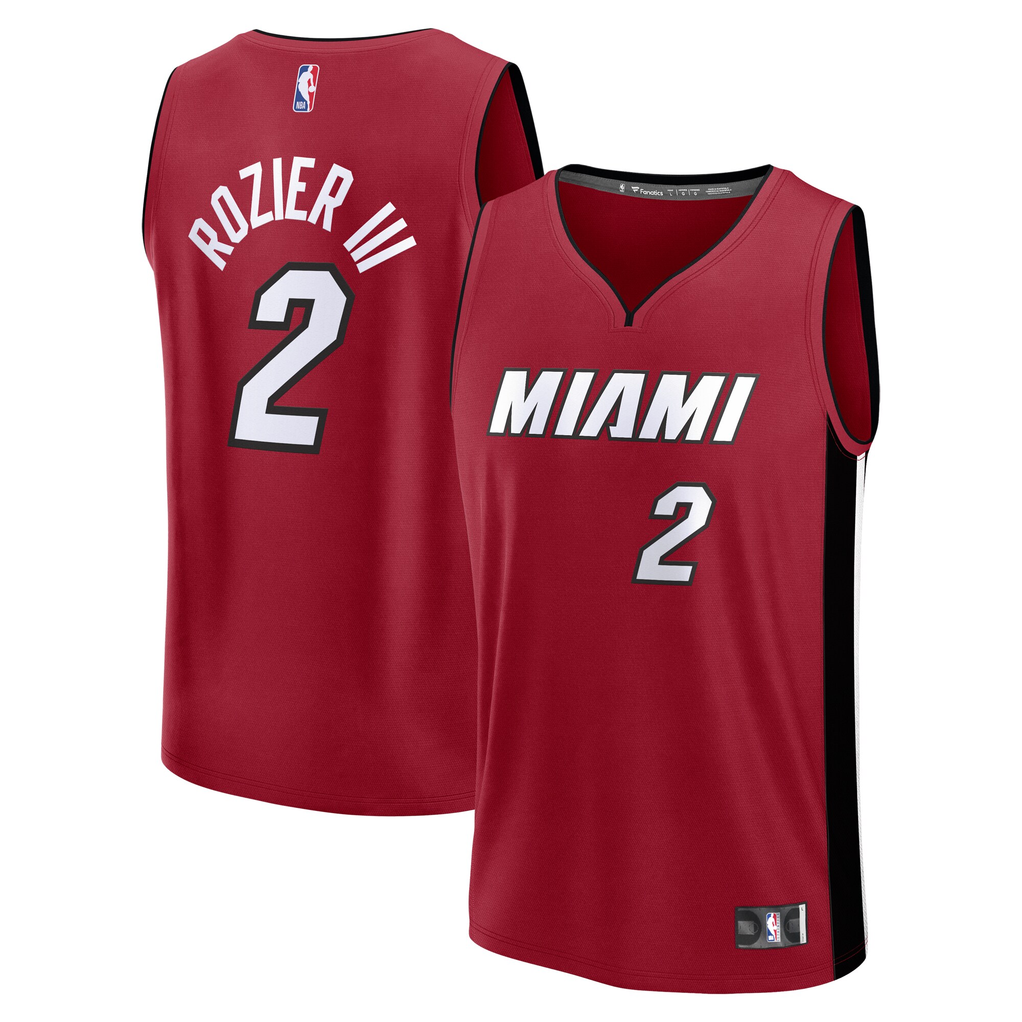 Terry Rozier Miami Heat Fanatics Fast Break Player Basketball Jersey - Statement Edition - Red