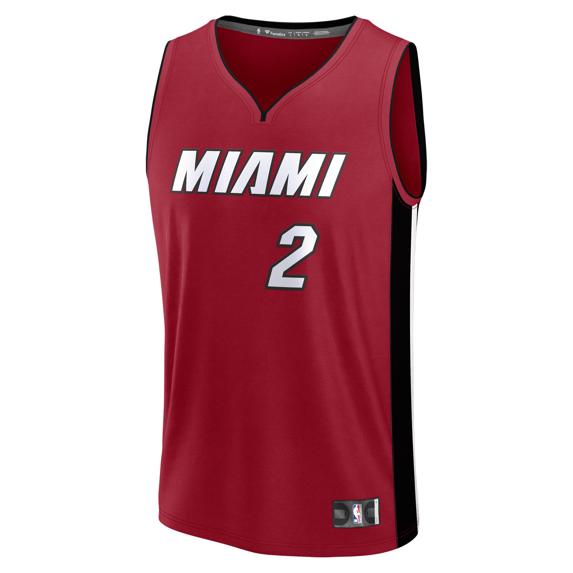 Alternative view of Terry Rozier Miami Heat Fanatics Youth Fast Break Player Basketball Jersey - Statement Edition - Red