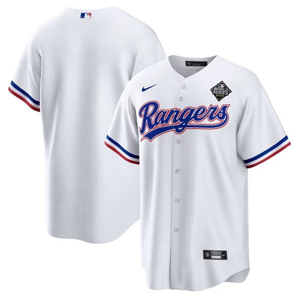 Texas Rangers 2023 World Series Stitched Baseball Jersey - White - JS507 