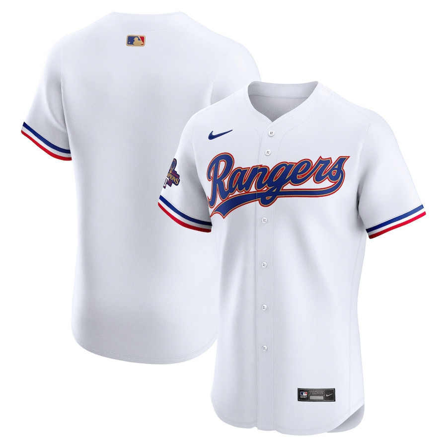 Texas Rangers 2024 Gold Collection ELITE Player Baseball Jersey - White - JS386 