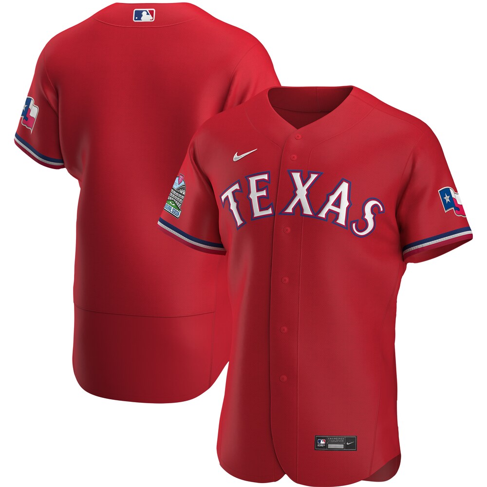 Texas Rangers Alternate 2020 Team Baseball Jersey - Scarlet