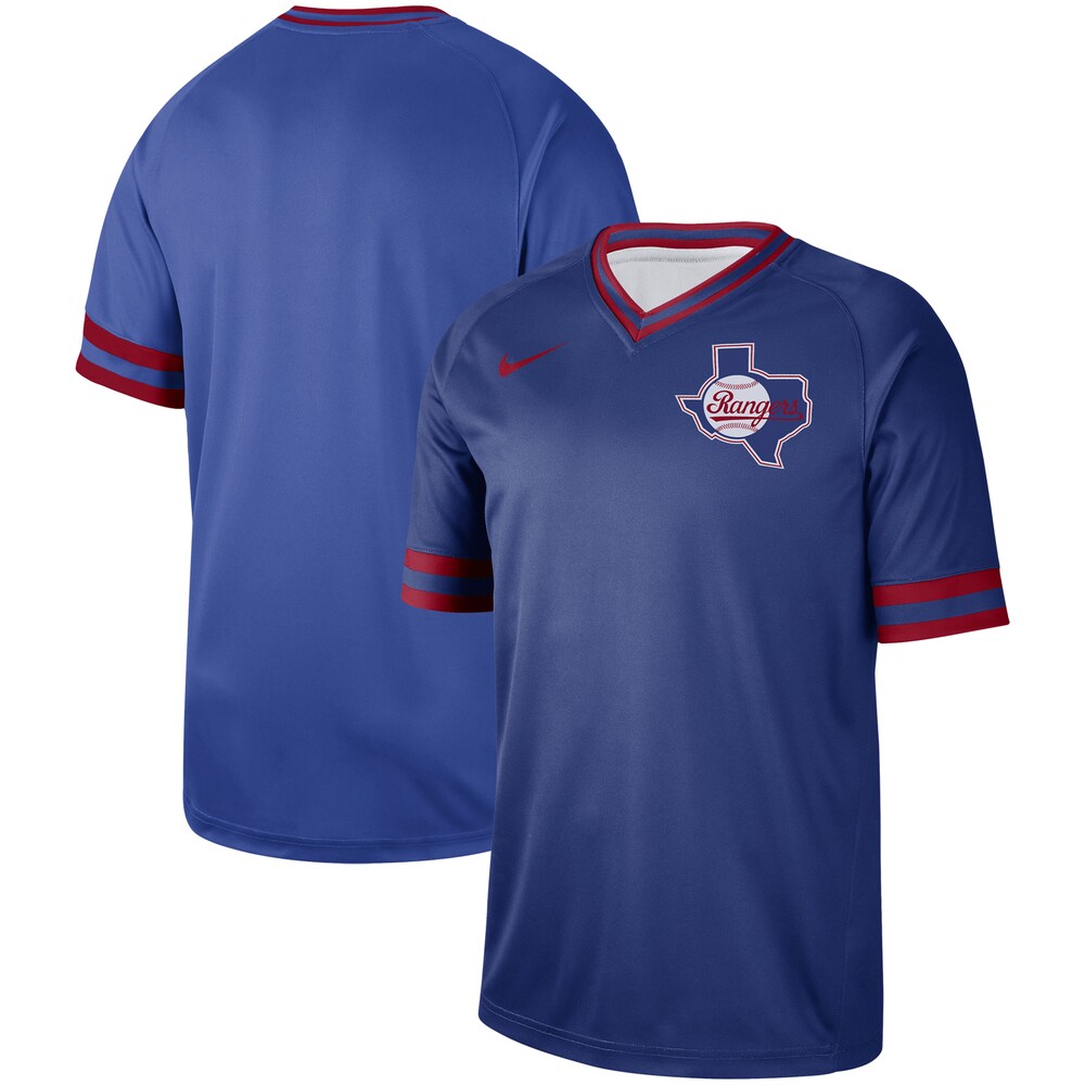 Texas Rangers Cooperstown Collection Legend V-neck Baseball Jersey - Royal