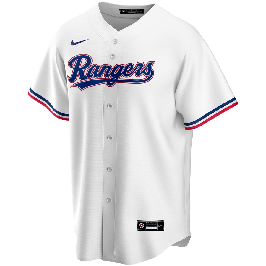 Alternative view of Texas Rangers Home 2020 Replica Team Baseball Jersey ÃƒÂ¢Ã¢â€šÂ¬Ã¢â‚¬Å“ White