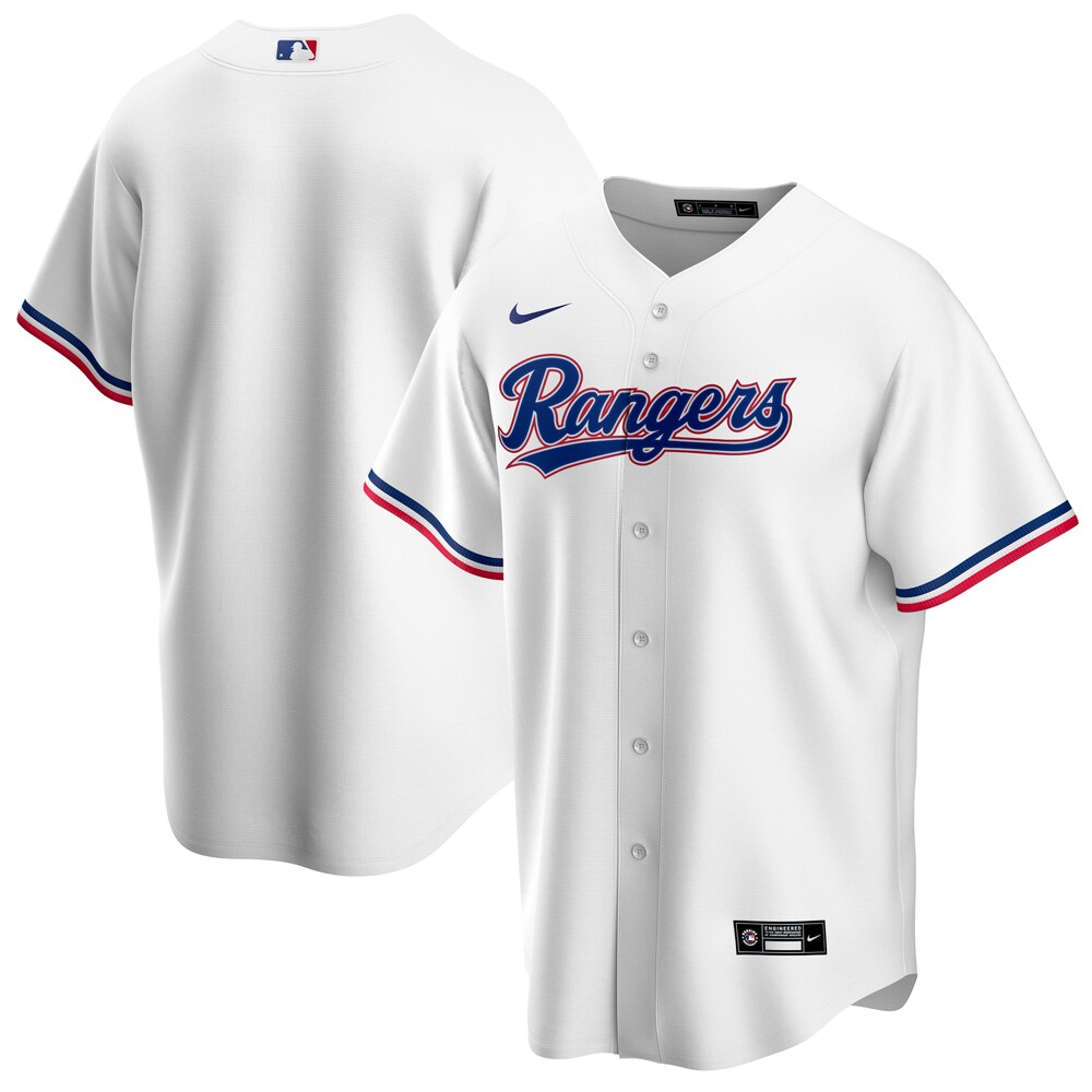 Texas Rangers Home 2020 Team Baseball Jersey - White Color