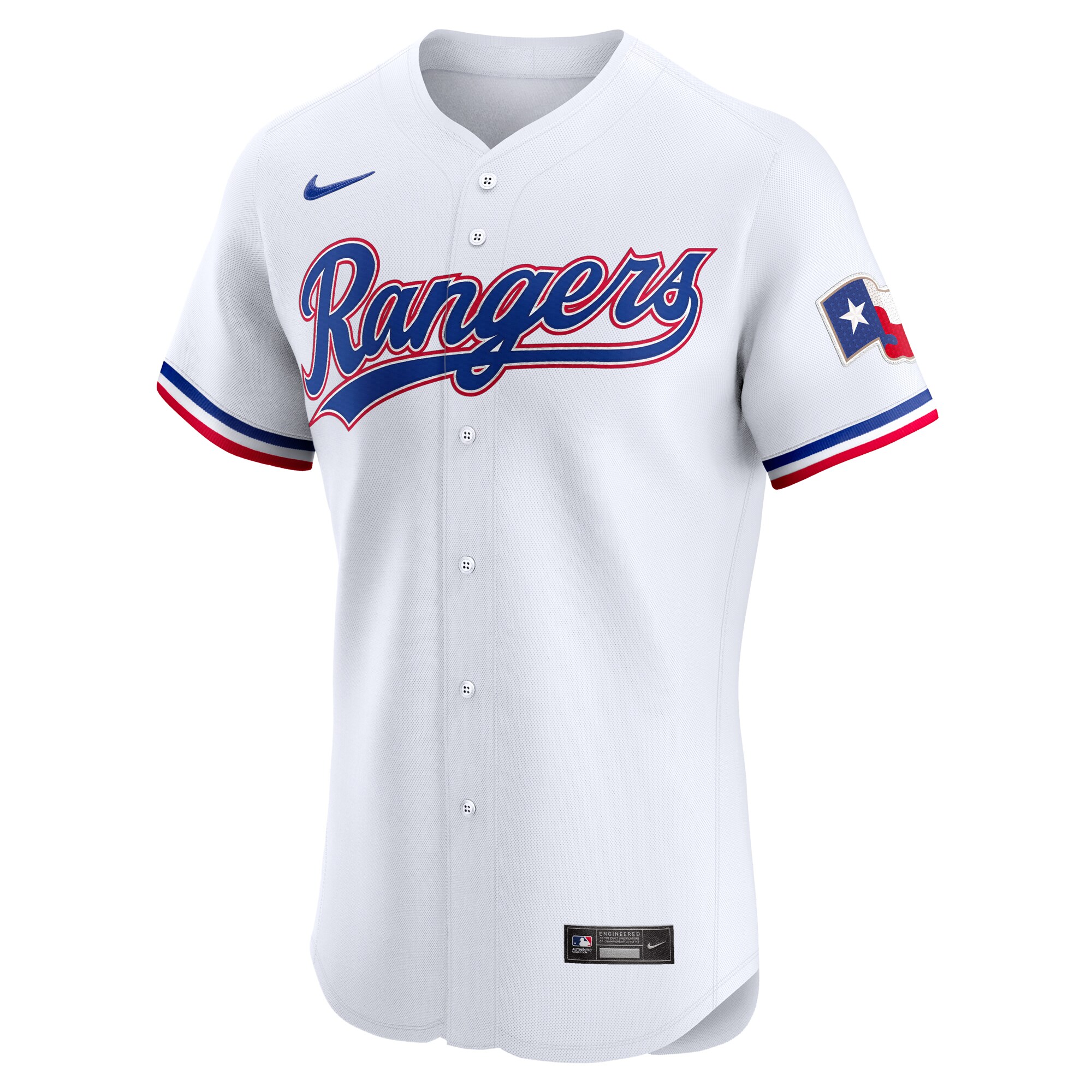 Alternative view of Texas Rangers Home Elite Pick-a-player Retired Roster Baseball Jersey - White