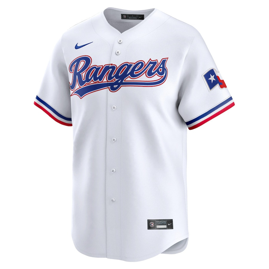 Alternative view of Texas Rangers Home Limited YOUTH Baseball Jersey - White - JS906 