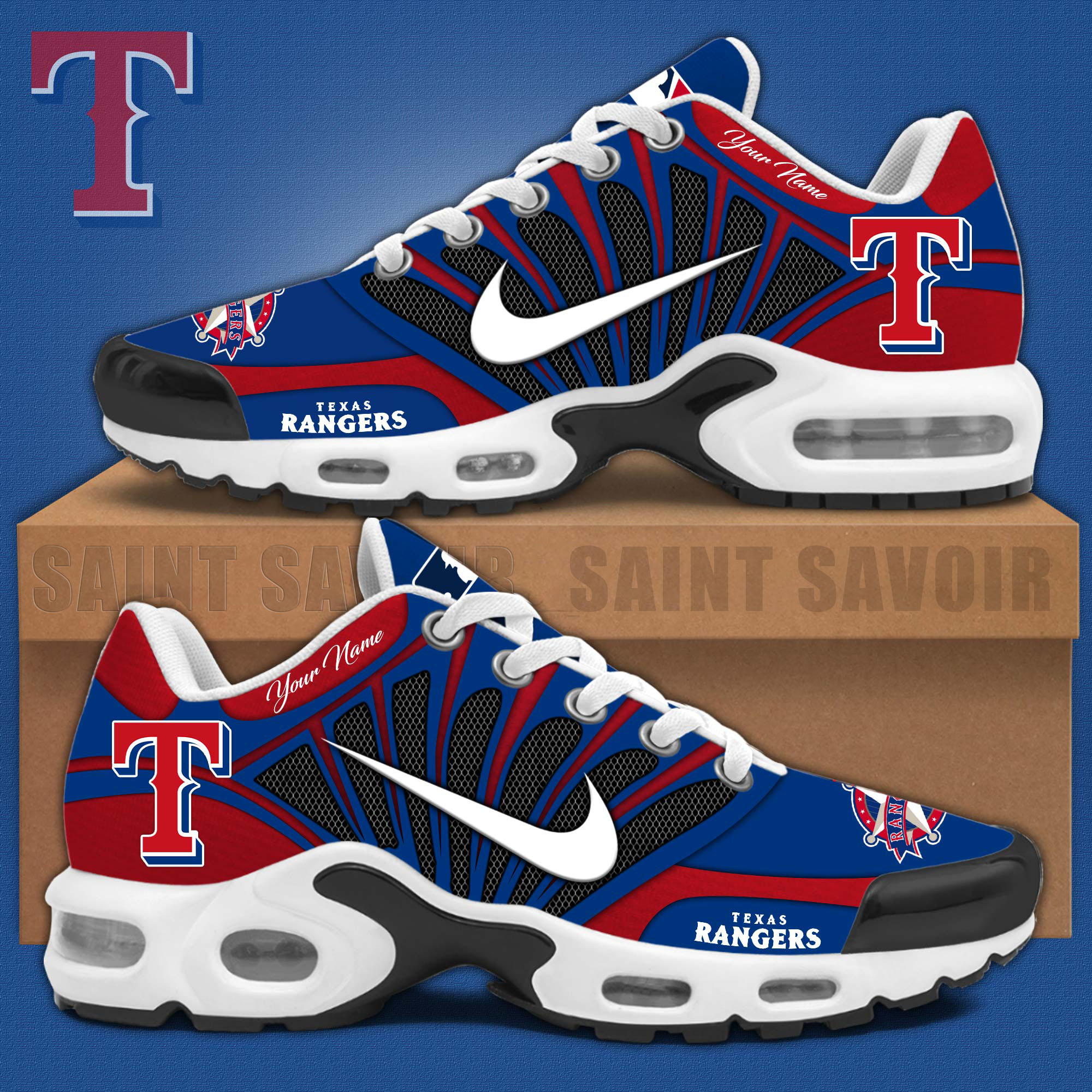 Texas Rangers Mlb Air Max Plus Shoes