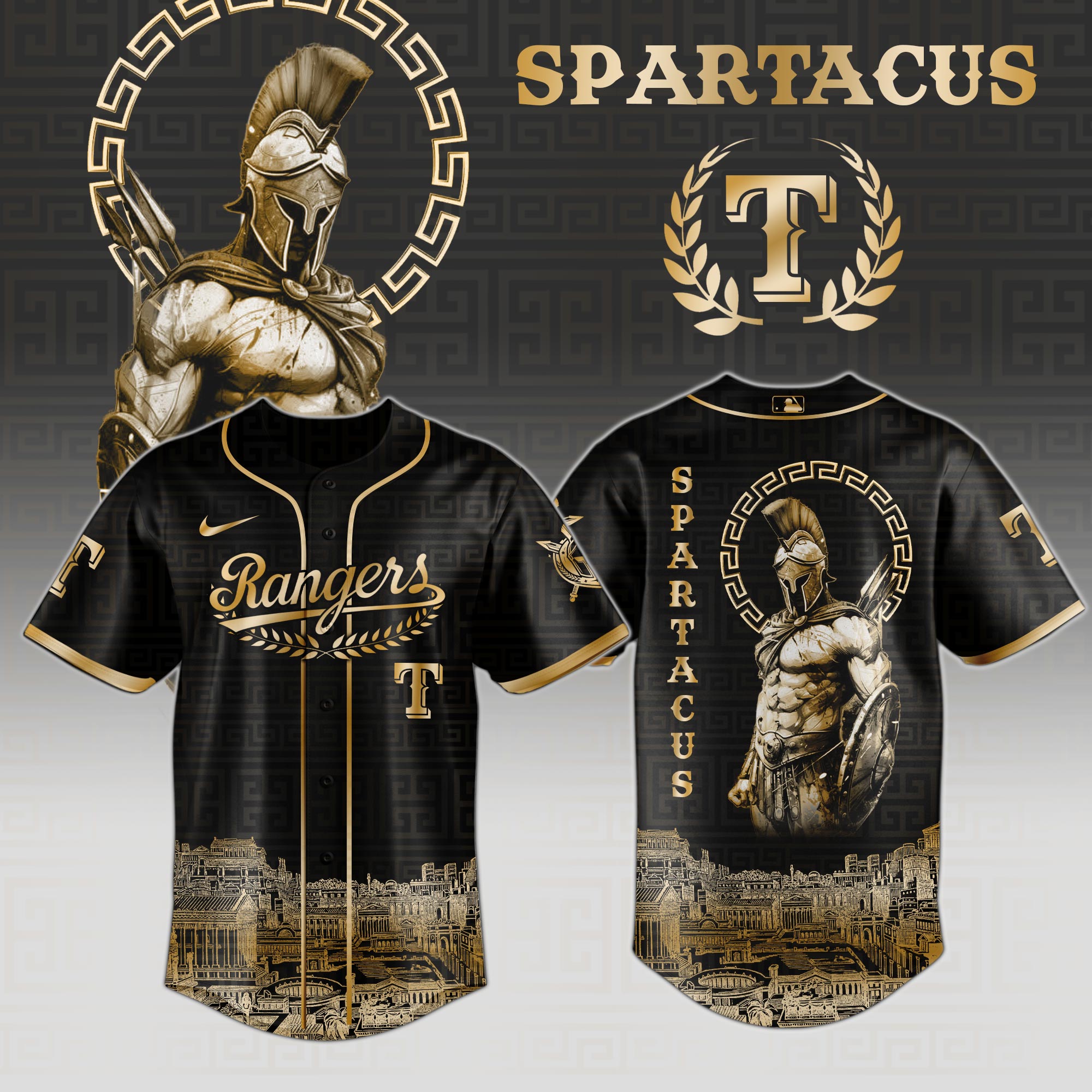 Texas Rangers Mlb X Spartacus Glory Of The Arena Power Of The Game