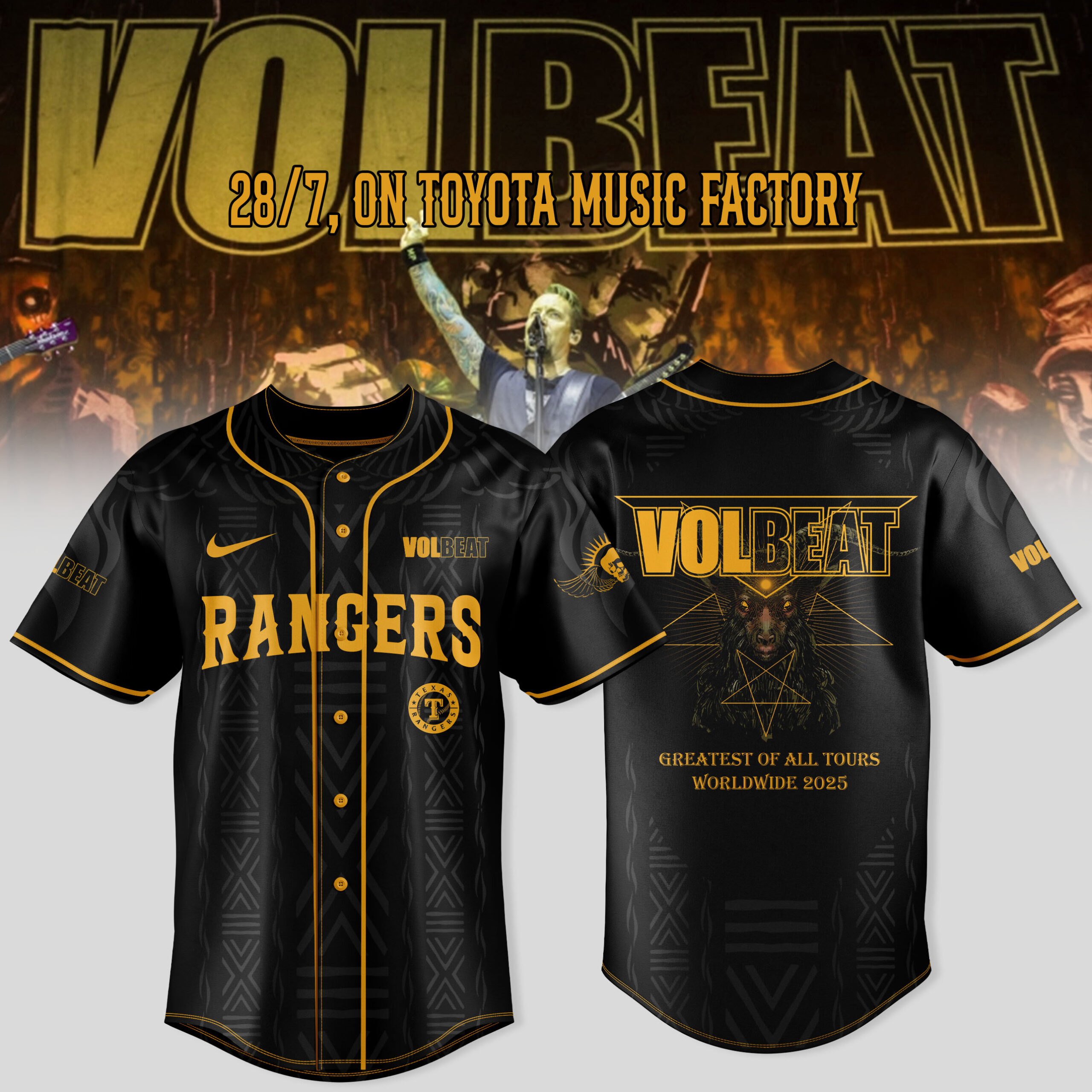 Texas Rangers Mlb X Volbeat Greatest Of All