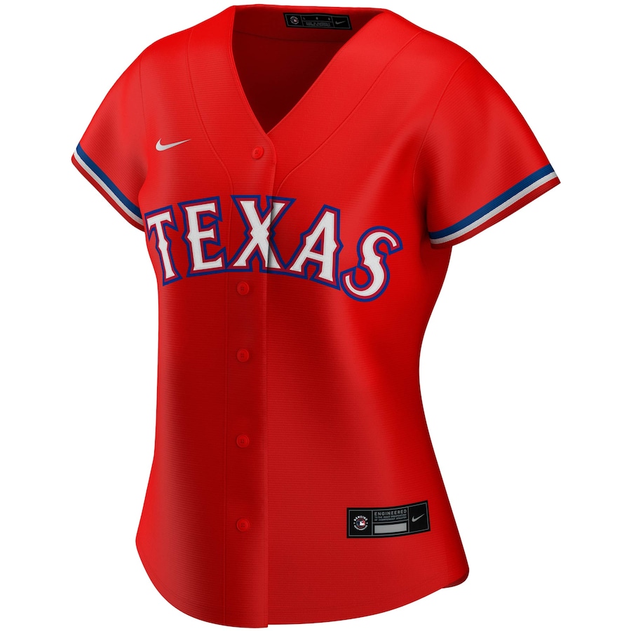 Alternative view of Texas Rangers Women's Alternate 2020 Replica Team Baseball Jersey ÃƒÂ¢Ã¢â€šÂ¬Ã¢â‚¬Å“ Red