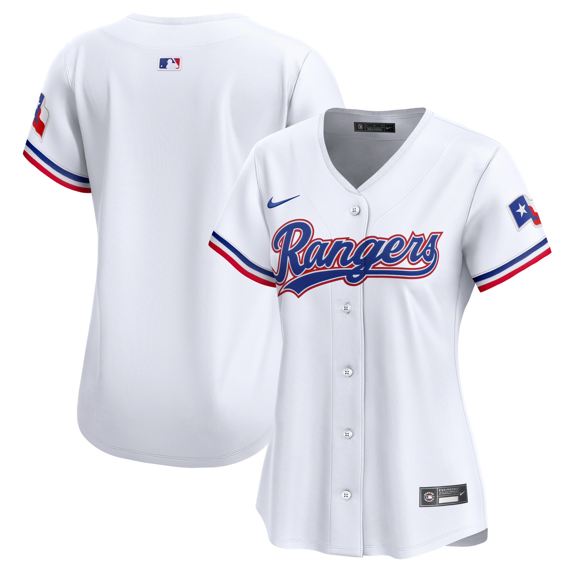 Texas Rangers Women's Home Limited Baseball Jersey - White