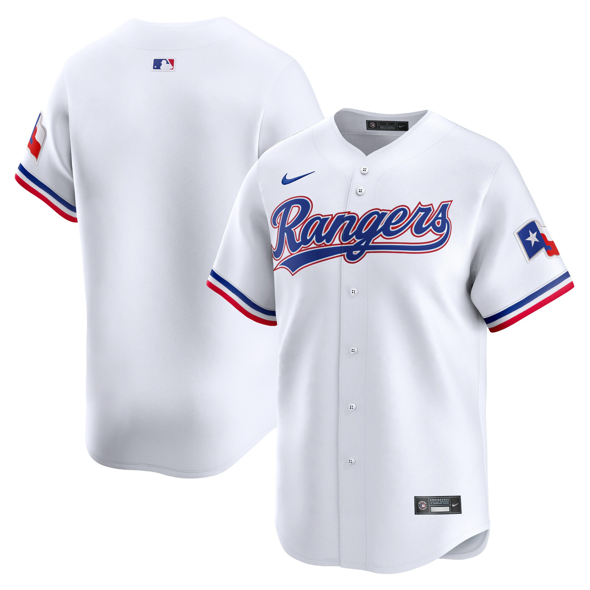 Texas Rangers Youth Home Limited Baseball Jersey - White