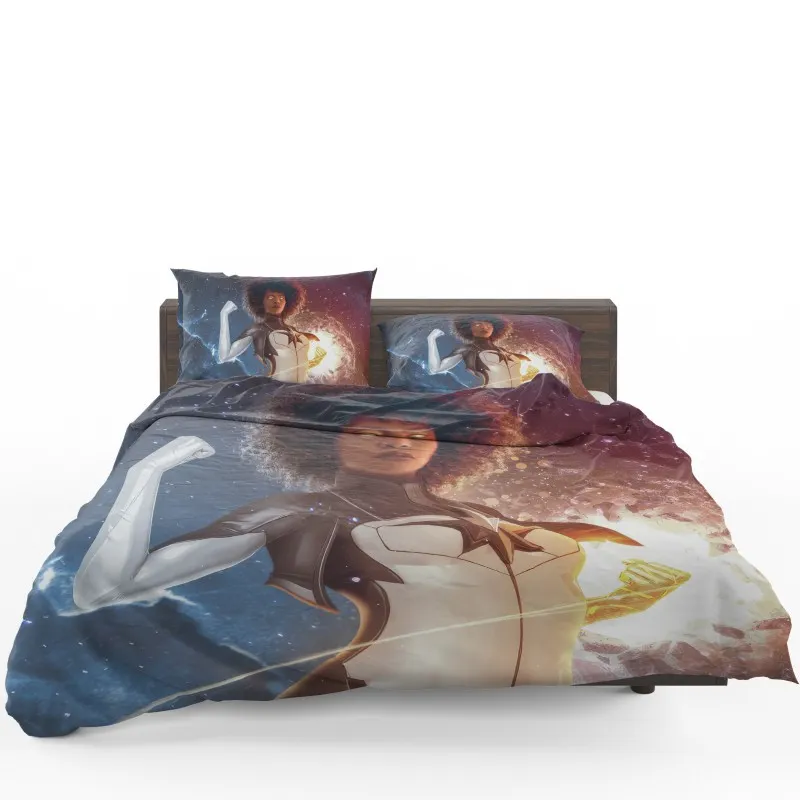 Teyonah Parris As Monica Rambeau The Marvels Heroine Bedding Set - Custom Bedding Set