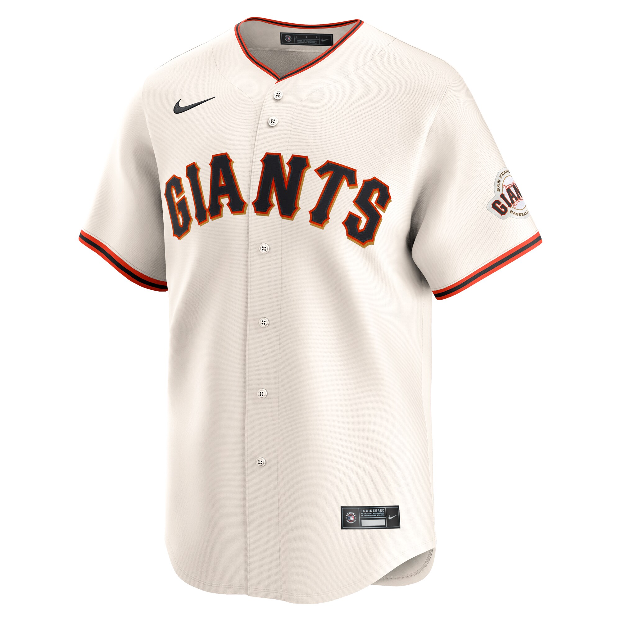 Alternative view of Thairo Estrada San Francisco Giants Home Limited Player Baseball Jersey - Cream